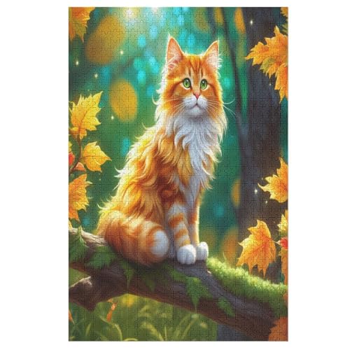Holzpuzzles 1000 Teile Cute Katze -Puzzle Für Jungen Und Mädchen, Schwierigkeitsgrad, Lernspiele, Familienspielzeug 78×53cm Holzpuzzles 1000 Teile Cute Katze -Puzzle Für Jungen Und Mädchen, Schwierigkeitsgrad, Lernspiele, Familienspielzeug 78×53cm von LCWWW
