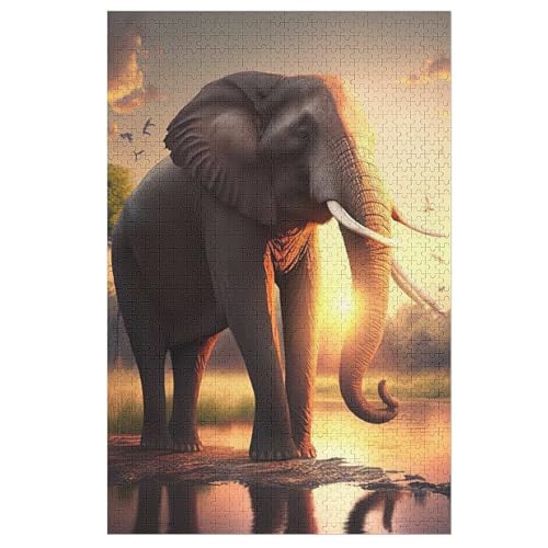 Holzpuzzles 1000 Teile Elefant -Puzzle Für Jungen Und Mädchen, Schwierigkeitsgrad, Lernspiele, Familienspielzeug 78×53cm Holzpuzzles 1000 Teile Elefant -Puzzle Für Jungen Und Mädchen, Schwierigkeitsgrad, Lernspiele, Familienspielzeug 78×53cm von LCWWW