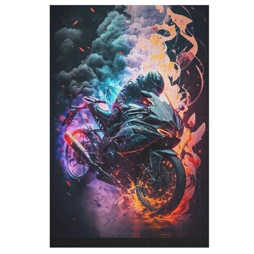 Holzpuzzles 1000 Teile Motorrad -Puzzle Für Jungen Und Mädchen, Schwierigkeitsgrad, Lernspiele, Familienspielzeug 78×53cm Holzpuzzles 1000 Teile Motorrad -Puzzle Für Jungen Und Mädchen, Schwierigkeitsgrad, Lernspiele, Familienspielzeug 78×53cm von LCWWW
