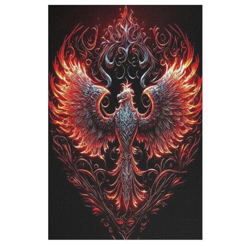 Holzpuzzles 1000 Teile Phönix -Puzzle Für Jungen Und Mädchen, Schwierigkeitsgrad, Lernspiele, Familienspielzeug 78×53cm Holzpuzzles 1000 Teile Phönix -Puzzle Für Jungen Und Mädchen, Schwierigkeitsgrad, Lernspiele, Familienspielzeug 78×53cm von LCWWW