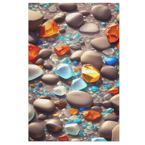 Holzpuzzles 1000 Teile Steinstrand -Puzzle Für Jungen Und Mädchen, Schwierigkeitsgrad, Lernspiele, Familienspielzeug 78×53cm Holzpuzzles 1000 Teile Steinstrand -Puzzle Für Jungen Und Mädchen, Schwierigkeitsgrad, Lernspiele, Familienspielzeug 78×53cm von LCWWW