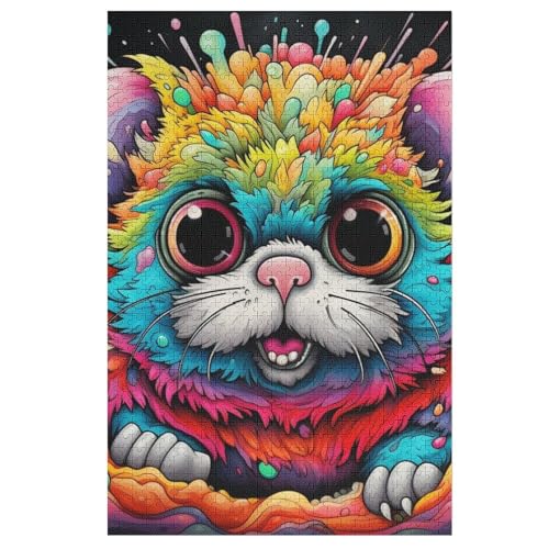 Holzpuzzles 1000 Teile Süßes Eichhörnchen -Puzzle Für Jungen Und Mädchen, Schwierigkeitsgrad, Lernspiele, Familienspielzeug 78×53cm Holzpuzzles 1000 Teile Süßes Eichhörnchen -Puzzle Für Jungen Und Mädchen, Schwierigkeitsgrad, Lernspiele, Familienspielzeug 78×53cm von LCWWW