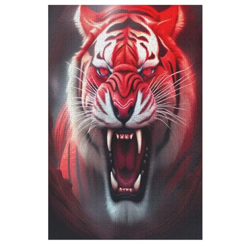 Holzpuzzles 1000 Teile Tiger -Puzzle Für Jungen Und Mädchen, Schwierigkeitsgrad, Lernspiele, Familienspielzeug 78×53cm Holzpuzzles 1000 Teile Tiger -Puzzle Für Jungen Und Mädchen, Schwierigkeitsgrad, Lernspiele, Familienspielzeug 78×53cm von LCWWW