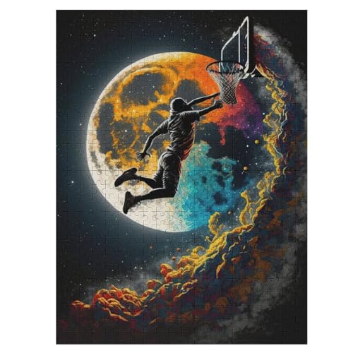 Holzpuzzles 500 Teile Basketball Sport Bunt -Puzzle Für Jungen Und Mädchen, Schwierigkeitsgrad, Lernspiele, Familienspielzeug 55×41cm Holzpuzzles 500 Teile Basketball Sport Bunt -Puzzle Für Jungen Und Mädchen, Schwierigkeitsgrad, Lernspiele, Familienspielzeug 55×41cm von LCWWW