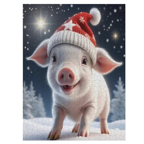 Holzpuzzles 500 Teile Tierisches süßes Schwein -Puzzle Für Jungen Und Mädchen, Schwierigkeitsgrad, Lernspiele, Familienspielzeug 55×41cm Holzpuzzles 500 Teile Tierisches süßes Schwein -Puzzle Für Jungen Und Mädchen, Schwierigkeitsgrad, Lernspiele, Familienspielzeug 55×41cm von LCWWW
