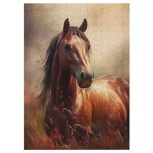 Horse 300 Teile Premium-Puzzles Für Erwachsene Kinder- Holzpuzzles Spaß Und Lernspiele - Perfekte Puzzle-Geschenke 42×30cm Horse 300 Teile Premium-Puzzles Für Erwachsene Kinder- Holzpuzzles Spaß Und Lernspiele - Perfekte Puzzle-Geschenke 42×30cm von LCWWW