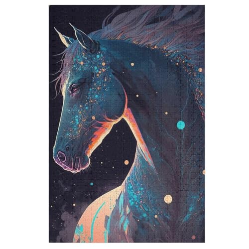 Horse Holzpuzzle 1000 Teile, Knobelspiele Für Erwachsene, Teenager, Puzzles Unmögliche - Kinder Puzzle Zimmer Deko 78×53cm Horse Holzpuzzle 1000 Teile, Knobelspiele Für Erwachsene, Teenager, Puzzles Unmögliche - Kinder Puzzle Zimmer Deko 78×53cm von LCWWW
