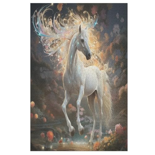 Horse Holzpuzzle 1000 Teile Klassische Puzzles Erwachsene Kinder Puzzle DIY Kit Holzspielzeug Einzigartiges Geschenk 78×53cm Horse Holzpuzzle 1000 Teile Klassische Puzzles Erwachsene Kinder Puzzle DIY Kit Holzspielzeug Einzigartiges Geschenk 78×53cm von LCWWW
