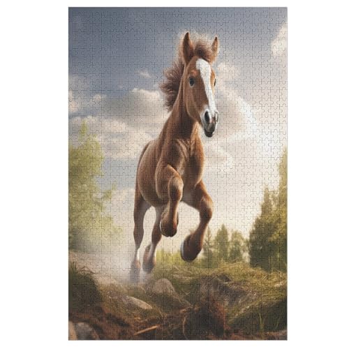Horse -Puzzle, 1000 Teile,Holzpuzzle Für Erwachsene Kinder, Lustiges Spielzeug, Denkspiel, Bildungsspiel, 78×53cm Horse -Puzzle, 1000 Teile,Holzpuzzle Für Erwachsene Kinder, Lustiges Spielzeug, Denkspiel, Bildungsspiel, 78×53cm von LCWWW