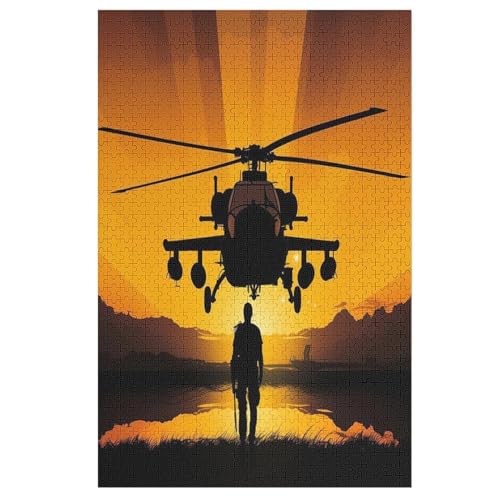 Hubschrauber Holzpuzzle Für Erwachsene Teenager Stress Abbauen Familien-Puzzlespiel Poster 1000-teiliges Puzzle Kinder Lernspiel 78×53cm Hubschrauber Holzpuzzle Für Erwachsene Teenager Stress Abbauen Familien-Puzzlespiel Poster 1000-teiliges Puzzle Kinder Lernspiel 78×53cm von LCWWW