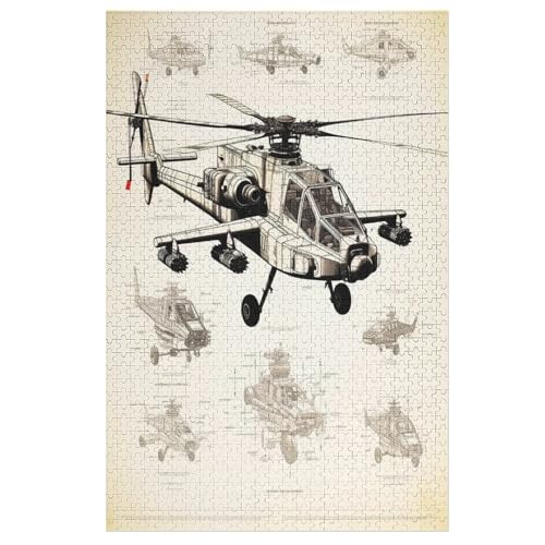 Hubschrauber Puzzle 1000 Teile, Holzpuzzle Herausforderndes Geschicklichkeitsspiel Für Die Ganze Familie, Kinder Erwachsenenpuzzle Ab 12 Jahren 78×53cm Hubschrauber Puzzle 1000 Teile, Holzpuzzle Herausforderndes Geschicklichkeitsspiel Für Die Ganze Familie, Kinder Erwachsenenpuzzle Ab 12 Jahren 78×53cm von LCWWW