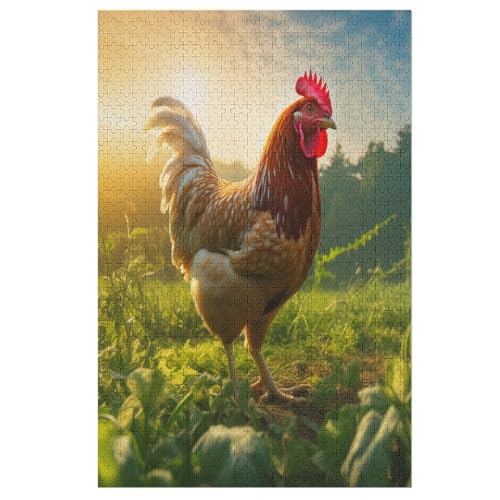 Huhn Puzzle Für Erwachsene,1000-teiliges Puzzles, Für Kinder,Holzpuzzle,Lernspielzeug, 78×53cm Huhn Puzzle Für Erwachsene,1000-teiliges Puzzles, Für Kinder,Holzpuzzle,Lernspielzeug, 78×53cm von LCWWW