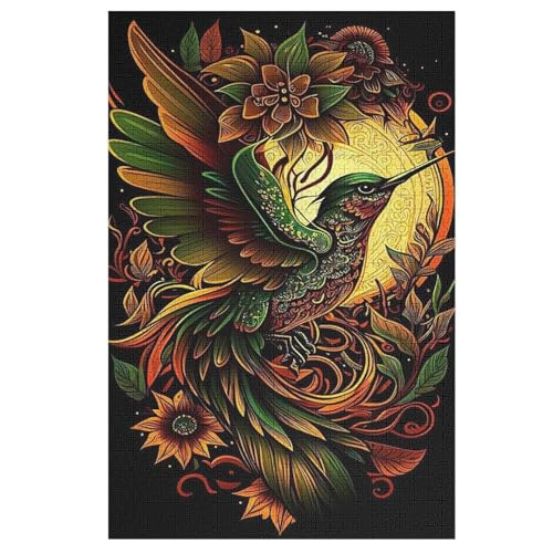 HummingVogel Holzpuzzle 1000 Teile Klassische Puzzles Erwachsene Kinder Puzzle DIY Kit Holzspielzeug Einzigartiges Geschenk 78×53cm HummingVogel Holzpuzzle 1000 Teile Klassische Puzzles Erwachsene Kinder Puzzle DIY Kit Holzspielzeug Einzigartiges Geschenk 78×53cm von LCWWW
