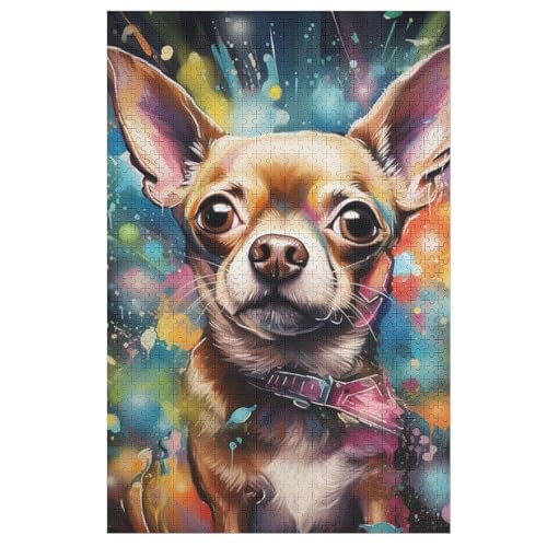 Hund Holzpuzzle 1000 Teile Klassische Puzzles Erwachsene Kinder Puzzle DIY Kit Holzspielzeug Einzigartiges Geschenk 78×53cm Hund Holzpuzzle 1000 Teile Klassische Puzzles Erwachsene Kinder Puzzle DIY Kit Holzspielzeug Einzigartiges Geschenk 78×53cm von LCWWW