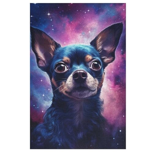Hund Puzzles 1000 Teile Erwachsener Kniffel Spaß Für Die Ganze Familie, Holzpuzzle Kinder Erwachsene, Impossible Puzzle Schwer 78×53cm von LCWWW
