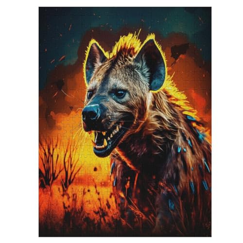 Hyäne 500 Teile Premium-Puzzles Für Erwachsene Kinder- Holzpuzzles Spaß Und Lernspiele - Perfekte Puzzle-Geschenke 55×41cm Hyäne 500 Teile Premium-Puzzles Für Erwachsene Kinder- Holzpuzzles Spaß Und Lernspiele - Perfekte Puzzle-Geschenke 55×41cm von LCWWW