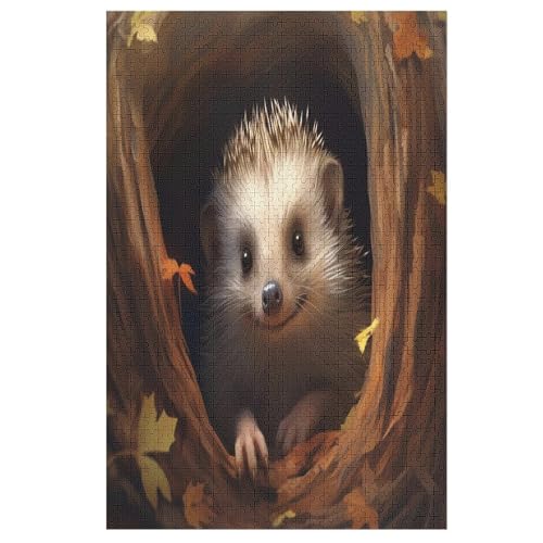 Igel Holzpuzzle 1000 Teile Klassische Puzzles Erwachsene Kinder Puzzle DIY Kit Holzspielzeug Einzigartiges Geschenk 78×53cm Igel Holzpuzzle 1000 Teile Klassische Puzzles Erwachsene Kinder Puzzle DIY Kit Holzspielzeug Einzigartiges Geschenk 78×53cm von LCWWW