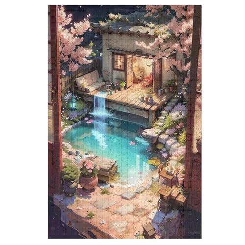 Japan Style Puzzle 1000 Teile, Holzpuzzle Für Erwachsene Kinder, Impossible Puzzles, Geschicklichkeitsspiel Für Die Ganze Familie 78×53cm von LCWWW