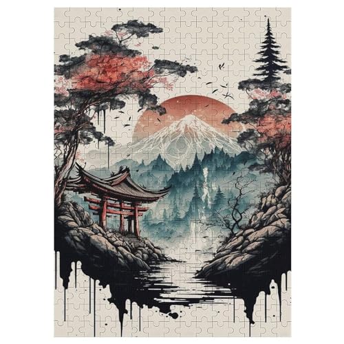 Japan Style Puzzle 300 Teile, Holzpuzzle Für Erwachsene Kinder, Impossible Puzzles, Geschicklichkeitsspiel Für Die Ganze Familie 42×30cm Japan Style Puzzle 300 Teile, Holzpuzzle Für Erwachsene Kinder, Impossible Puzzles, Geschicklichkeitsspiel Für Die Ganze Familie 42×30cm von LCWWW