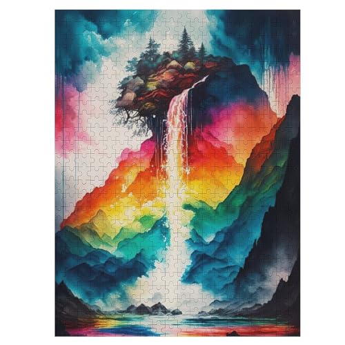 Japanese Landscape Holzpuzzle Erwachsene - 500 Teiliges Jigsaw Knobelspiel - Puzzle Für Erwachsene & Kinder - Outdoor & Reisespielzeug 55×41cm von LCWWW