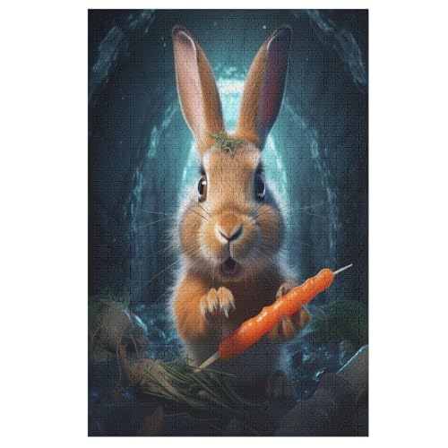 Kaninchen Holzpuzzle 1000 Teile Klassische Puzzles Erwachsene Kinder Puzzle DIY Kit Holzspielzeug Einzigartiges Geschenk 78×53cm Kaninchen Holzpuzzle 1000 Teile Klassische Puzzles Erwachsene Kinder Puzzle DIY Kit Holzspielzeug Einzigartiges Geschenk 78×53cm von LCWWW