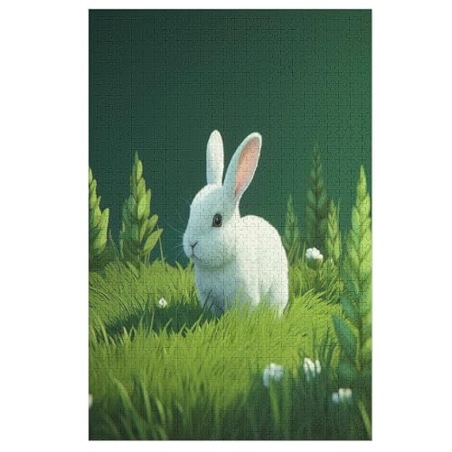Kaninchen Puzzle 1000 Teile, Holzpuzzle Herausforderndes Geschicklichkeitsspiel Für Die Ganze Familie, Kinder Erwachsenenpuzzle Ab 12 Jahren 78×53cm Kaninchen Puzzle 1000 Teile, Holzpuzzle Herausforderndes Geschicklichkeitsspiel Für Die Ganze Familie, Kinder Erwachsenenpuzzle Ab 12 Jahren 78×53cm von LCWWW