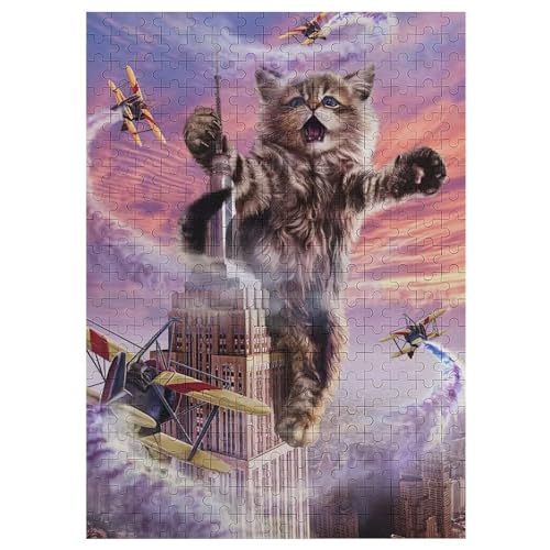 Katze 300 Teile Premium-Puzzles Für Erwachsene Kinder- Holzpuzzles Spaß Und Lernspiele - Perfekte Puzzle-Geschenke 42×30cm Katze 300 Teile Premium-Puzzles Für Erwachsene Kinder- Holzpuzzles Spaß Und Lernspiele - Perfekte Puzzle-Geschenke 42×30cm von LCWWW