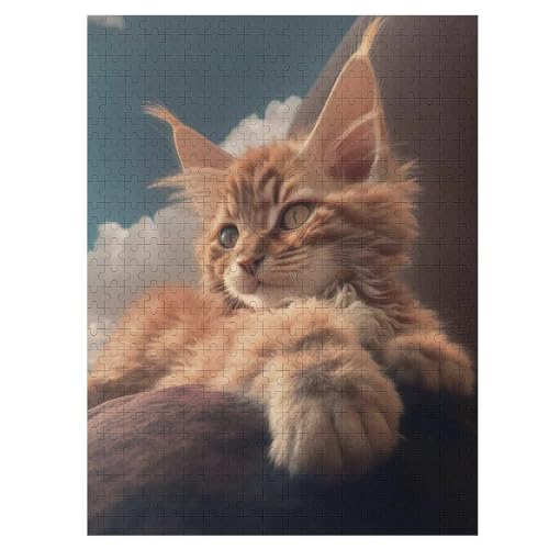 Katze 500 Teile Premium-Puzzles Für Erwachsene Kinder- Holzpuzzles Spaß Und Lernspiele - Perfekte Puzzle-Geschenke 55×41cm Katze 500 Teile Premium-Puzzles Für Erwachsene Kinder- Holzpuzzles Spaß Und Lernspiele - Perfekte Puzzle-Geschenke 55×41cm von LCWWW