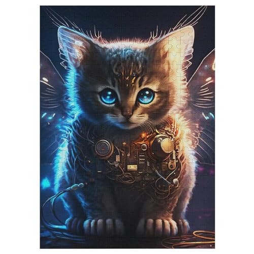 Katze Holzpuzzle 300 Teile Klassische Puzzles Erwachsene Kinder Puzzle DIY Kit Holzspielzeug Einzigartiges Geschenk 42×30cm Katze Holzpuzzle 300 Teile Klassische Puzzles Erwachsene Kinder Puzzle DIY Kit Holzspielzeug Einzigartiges Geschenk 42×30cm von LCWWW