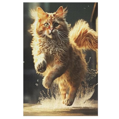 Katze -Puzzle, 1000 Teile,Holzpuzzle Für Erwachsene Kinder, Lustiges Spielzeug, Denkspiel, Bildungsspiel, 78×53cm Katze -Puzzle, 1000 Teile,Holzpuzzle Für Erwachsene Kinder, Lustiges Spielzeug, Denkspiel, Bildungsspiel, 78×53cm von LCWWW
