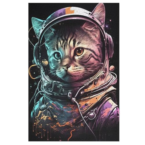 Katze-Puzzle Für Erwachsene, 1000 Teile, Holzpuzzle, Kinderpuzzle, Dekompressionsspiel, Spielzeugpuzzle 78×53cm Katze-Puzzle Für Erwachsene, 1000 Teile, Holzpuzzle, Kinderpuzzle, Dekompressionsspiel, Spielzeugpuzzle 78×53cm von LCWWW