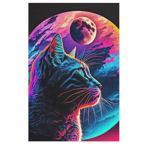 Katze-Puzzlespiel Aus Holz, 1000 Puzzleteile, Puzzle Für Teenager Und Erwachsene, Kreatives Spielzeug, Puzzles, 78×53cm Katze-Puzzlespiel Aus Holz, 1000 Puzzleteile, Puzzle Für Teenager Und Erwachsene, Kreatives Spielzeug, Puzzles, 78×53cm von LCWWW