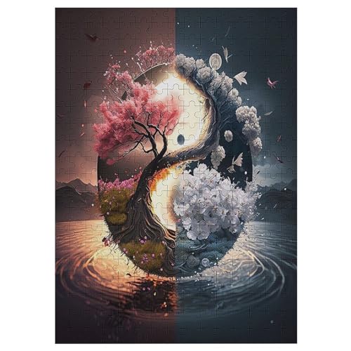 Kirschbaumkunst Japan 300 Teile Premium-Puzzles Für Erwachsene Kinder- Holzpuzzles Spaß Und Lernspiele - Perfekte Puzzle-Geschenke 42×30cm Kirschbaumkunst Japan 300 Teile Premium-Puzzles Für Erwachsene Kinder- Holzpuzzles Spaß Und Lernspiele - Perfekte Puzzle-Geschenke 42×30cm von LCWWW