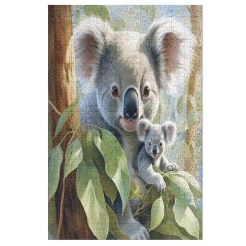 Koala Holzpuzzle 1000 Teile, Knobelspiele Für Erwachsene, Teenager, Puzzles Unmögliche - Kinder Puzzle Zimmer Deko 78×53cm Koala Holzpuzzle 1000 Teile, Knobelspiele Für Erwachsene, Teenager, Puzzles Unmögliche - Kinder Puzzle Zimmer Deko 78×53cm von LCWWW