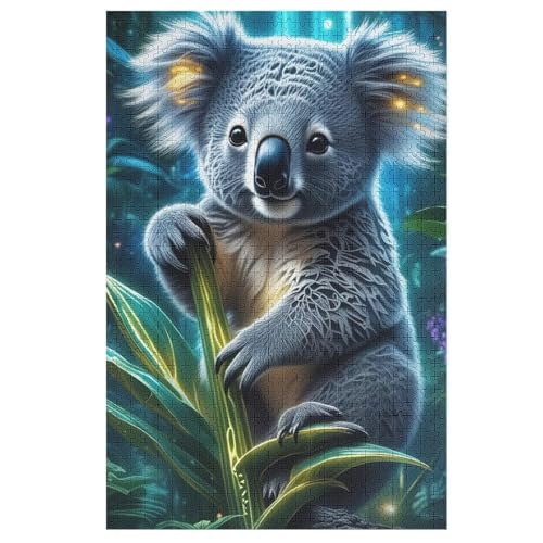 Koala Puzzle 1000 Teile, Holzpuzzle Herausforderndes Geschicklichkeitsspiel Für Die Ganze Familie, Kinder Erwachsenenpuzzle Ab 12 Jahren 78×53cm Koala Puzzle 1000 Teile, Holzpuzzle Herausforderndes Geschicklichkeitsspiel Für Die Ganze Familie, Kinder Erwachsenenpuzzle Ab 12 Jahren 78×53cm von LCWWW