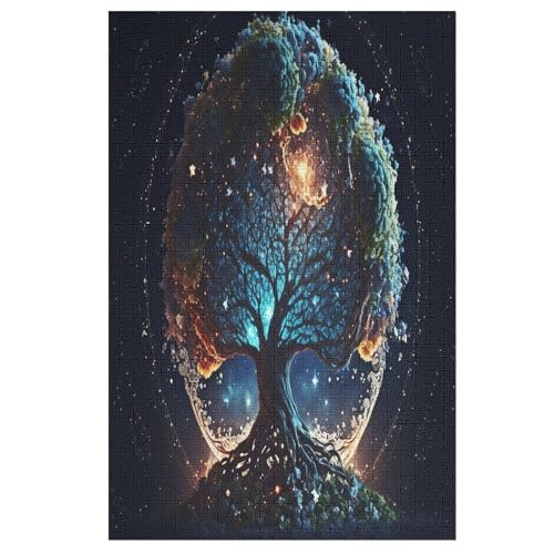 Kosmischer Lebensbaum Puzzle 1000 Teile, Holzpuzzle Für Erwachsene Kinder, Impossible Puzzles, Geschicklichkeitsspiel Für Die Ganze Familie 78×53cm Kosmischer Lebensbaum Puzzle 1000 Teile, Holzpuzzle Für Erwachsene Kinder, Impossible Puzzles, Geschicklichkeitsspiel Für Die Ganze Familie 78×53cm von LCWWW