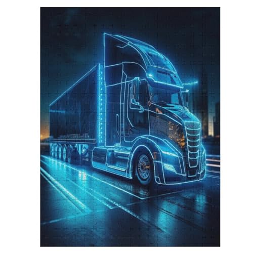 LKW 500 Teile Premium-Puzzles Für Erwachsene Kinder- Holzpuzzles Spaß Und Lernspiele - Perfekte Puzzle-Geschenke 55×41cm LKW 500 Teile Premium-Puzzles Für Erwachsene Kinder- Holzpuzzles Spaß Und Lernspiele - Perfekte Puzzle-Geschenke 55×41cm von LCWWW