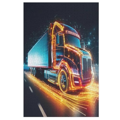LKW Puzzle 1000 Teile, Holzpuzzle Für Erwachsene Kinder, Impossible Puzzles, Geschicklichkeitsspiel Für Die Ganze Familie 78×53cm LKW Puzzle 1000 Teile, Holzpuzzle Für Erwachsene Kinder, Impossible Puzzles, Geschicklichkeitsspiel Für Die Ganze Familie 78×53cm von LCWWW