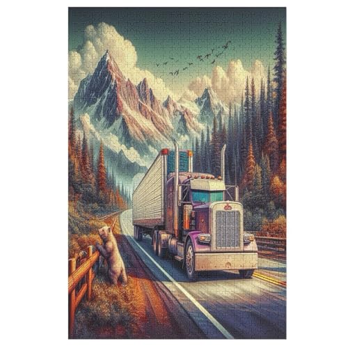 LKW Puzzles 1000 Teile Erwachsener Kniffel Spaß Für Die Ganze Familie, Holzpuzzle Kinder Erwachsene, Impossible Puzzle Schwer 78×53cm LKW Puzzles 1000 Teile Erwachsener Kniffel Spaß Für Die Ganze Familie, Holzpuzzle Kinder Erwachsene, Impossible Puzzle Schwer 78×53cm von LCWWW