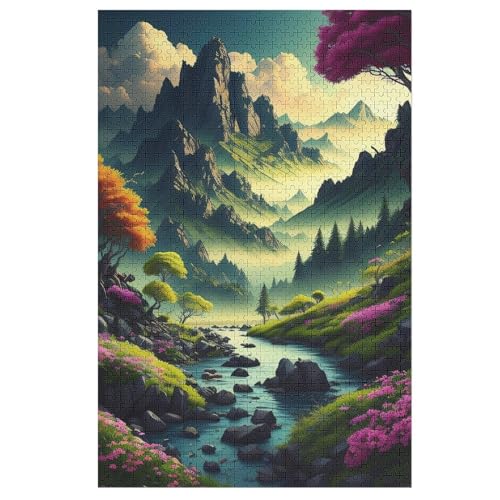 Landschaft -Puzzle, 1000 Teile,Holzpuzzle Für Erwachsene Kinder, Lustiges Spielzeug, Denkspiel, Bildungsspiel, 78×53cm Landschaft -Puzzle, 1000 Teile,Holzpuzzle Für Erwachsene Kinder, Lustiges Spielzeug, Denkspiel, Bildungsspiel, 78×53cm von LCWWW