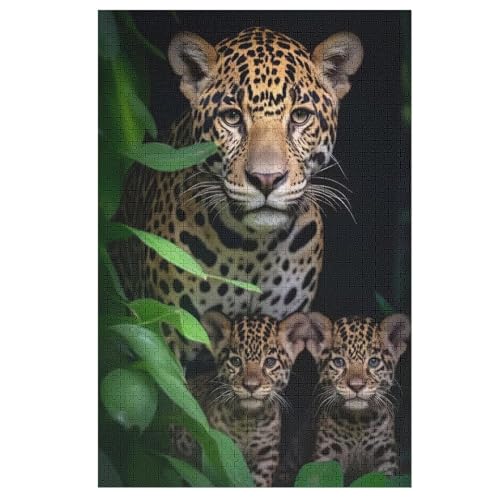 Leopard Holzpuzzle 1000 Teile Klassische Puzzles Erwachsene Kinder Puzzle DIY Kit Holzspielzeug Einzigartiges Geschenk 78×53cm Leopard Holzpuzzle 1000 Teile Klassische Puzzles Erwachsene Kinder Puzzle DIY Kit Holzspielzeug Einzigartiges Geschenk 78×53cm von LCWWW