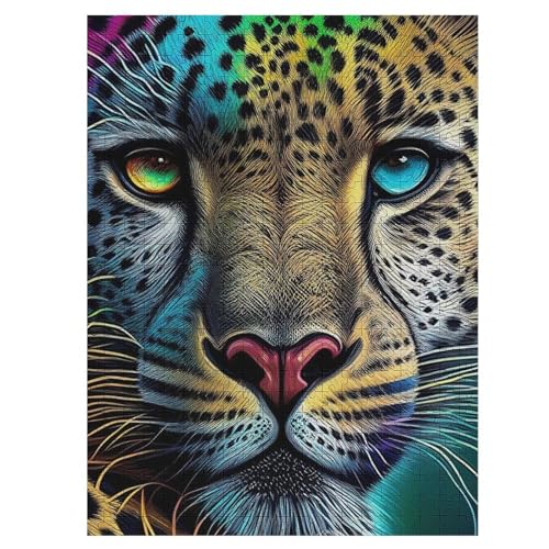 Leopard Holzpuzzle 500 Teile Klassische Puzzles Erwachsene Kinder Puzzle DIY Kit Holzspielzeug Einzigartiges Geschenk 55×41cm Leopard Holzpuzzle 500 Teile Klassische Puzzles Erwachsene Kinder Puzzle DIY Kit Holzspielzeug Einzigartiges Geschenk 55×41cm von LCWWW