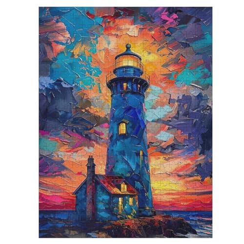 Leuchtturm Holzpuzzle 500 Teile Klassische Puzzles Erwachsene Kinder Puzzle DIY Kit Holzspielzeug Einzigartiges Geschenk 55×41cm Leuchtturm Holzpuzzle 500 Teile Klassische Puzzles Erwachsene Kinder Puzzle DIY Kit Holzspielzeug Einzigartiges Geschenk 55×41cm von LCWWW