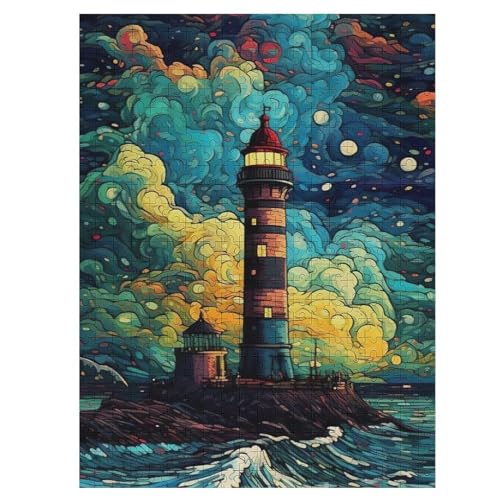 Leuchtturm Puzzles 500 Teile Erwachsener Kniffel Spaß Für Die Ganze Familie, Holzpuzzle Kinder Erwachsene, Impossible Puzzle Schwer 55×41cm Leuchtturm Puzzles 500 Teile Erwachsener Kniffel Spaß Für Die Ganze Familie, Holzpuzzle Kinder Erwachsene, Impossible Puzzle Schwer 55×41cm von LCWWW