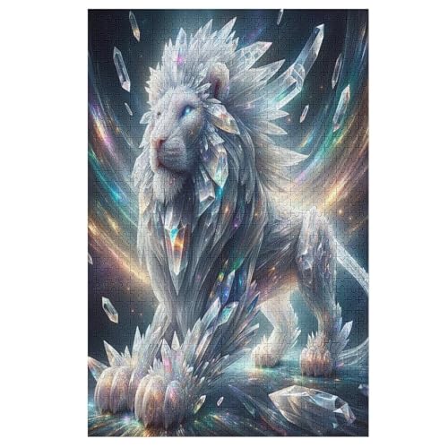 Löwe 1000 Teile Puzzles Für Erwachsene, Impossible Puzzle, Geschicklichkeitsspiel Für Die Ganze Familie, Kinder Holzpuzzle 78×53cm Löwe 1000 Teile Puzzles Für Erwachsene, Impossible Puzzle, Geschicklichkeitsspiel Für Die Ganze Familie, Kinder Holzpuzzle 78×53cm von LCWWW