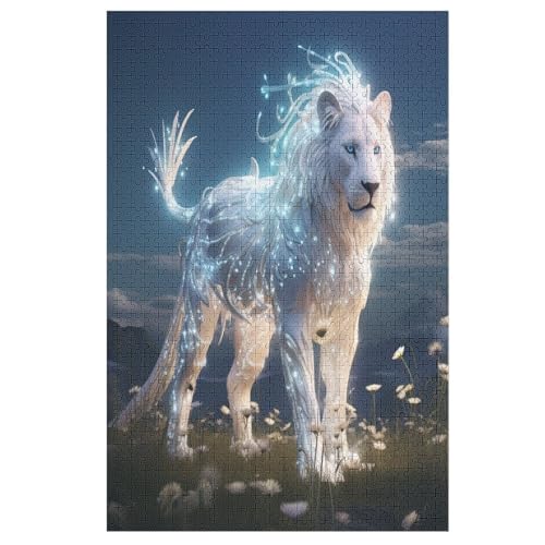 Löwe Puzzle 1000 Teile, Holzpuzzle Herausforderndes Geschicklichkeitsspiel Für Die Ganze Familie, Kinder Erwachsenenpuzzle Ab 12 Jahren 78×53cm Löwe Puzzle 1000 Teile, Holzpuzzle Herausforderndes Geschicklichkeitsspiel Für Die Ganze Familie, Kinder Erwachsenenpuzzle Ab 12 Jahren 78×53cm von LCWWW