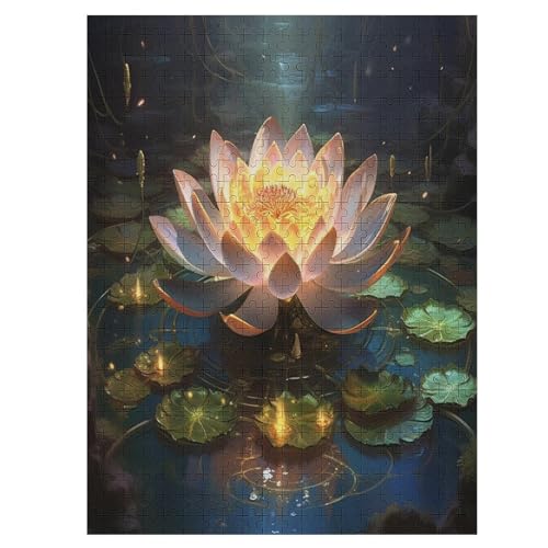 Lotus 500 Teile Premium-Puzzles Für Erwachsene Kinder- Holzpuzzles Spaß Und Lernspiele - Perfekte Puzzle-Geschenke 55×41cm Lotus 500 Teile Premium-Puzzles Für Erwachsene Kinder- Holzpuzzles Spaß Und Lernspiele - Perfekte Puzzle-Geschenke 55×41cm von LCWWW