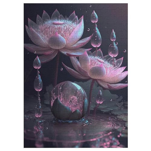 Lotus Flower Holzpuzzle 300 Teile Klassische Puzzles Erwachsene Kinder Puzzle DIY Kit Holzspielzeug Einzigartiges Geschenk 42×30cm Lotus Flower Holzpuzzle 300 Teile Klassische Puzzles Erwachsene Kinder Puzzle DIY Kit Holzspielzeug Einzigartiges Geschenk 42×30cm von LCWWW