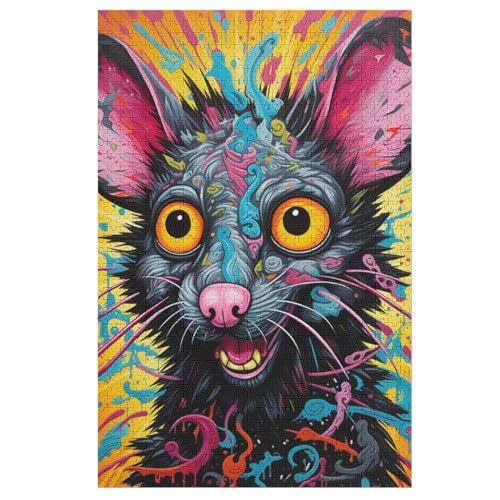 Maus Puzzle 1000 Teile, Holzpuzzle Herausforderndes Geschicklichkeitsspiel Für Die Ganze Familie, Kinder Erwachsenenpuzzle Ab 12 Jahren 78×53cm Maus Puzzle 1000 Teile, Holzpuzzle Herausforderndes Geschicklichkeitsspiel Für Die Ganze Familie, Kinder Erwachsenenpuzzle Ab 12 Jahren 78×53cm von LCWWW