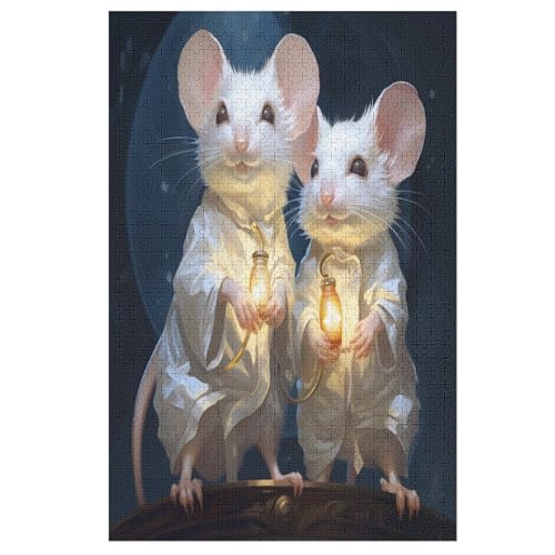 Maus Puzzles 1000 Teile Erwachsener Kniffel Spaß Für Die Ganze Familie, Holzpuzzle Kinder Erwachsene, Impossible Puzzle Schwer 78×53cm Maus Puzzles 1000 Teile Erwachsener Kniffel Spaß Für Die Ganze Familie, Holzpuzzle Kinder Erwachsene, Impossible Puzzle Schwer 78×53cm von LCWWW